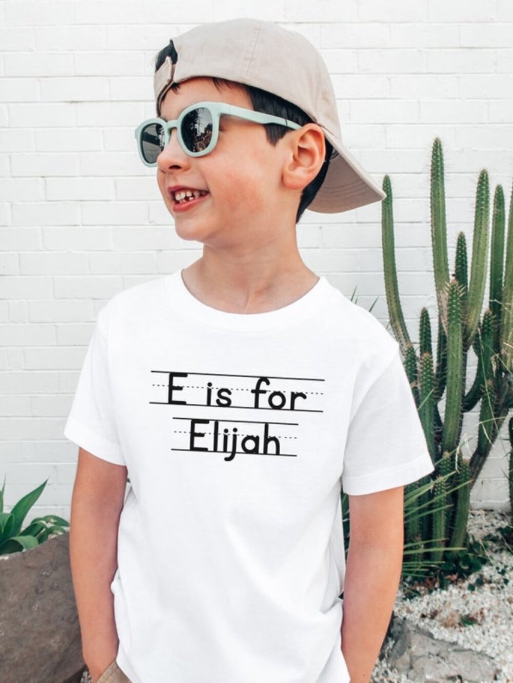 Personalized Letter Is For Name Kids Shirt, Custom Child's Name Tee